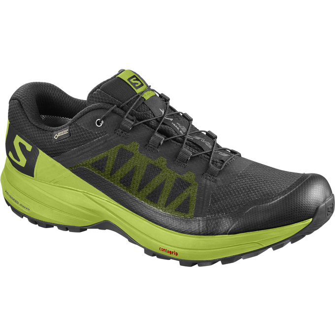 Salomon XA ELEVATE GTX® Zapatillas Trail Running Hombre - Negras / Verde Oscuro - Colombia (46038-ZL